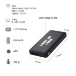 PT-215 Powerbank 10000 mAh IŞIKLI  LCD GÖSTERGELİ - Görsel 7