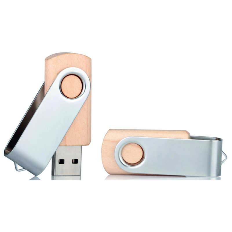 PT-3360-1.jpg PT-3360 Ahşap Metal Usb Bellek - Görsel 1