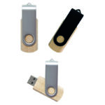 PT-3360 Ahşap Metal Usb Bellek - Görsel 3